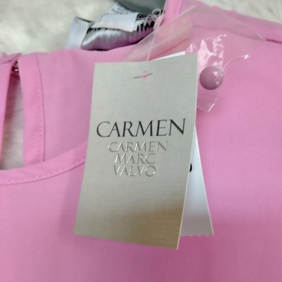 NWT CARMEN MARC VALVO WRAP FRONT TOP XS - Picture 5 of 6